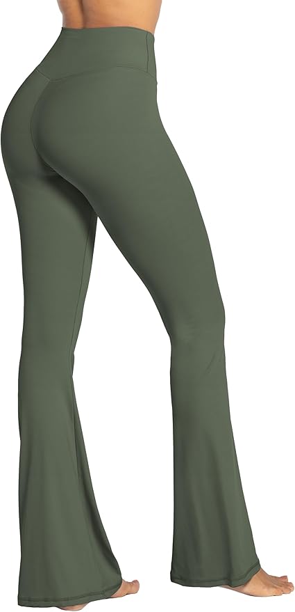 Sunzel Flare Leggings, Crossover Yoga Pants with Tummy Control, High-Waisted and Wide Leg