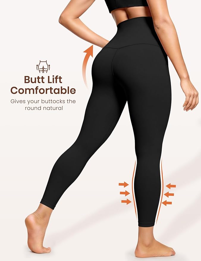 Laite Hebe Leggings for Women - High Waisted Full Length Buttery Soft Yoga Pants for Workout Athletic Daily