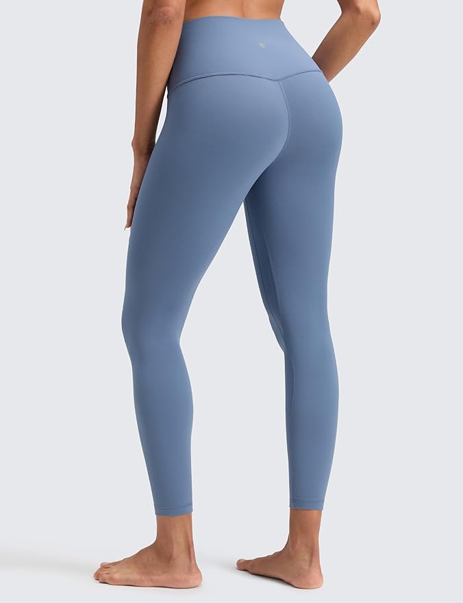 CRZ YOGA Butterluxe No Front Seam Yoga Leggings 25" - High Waisted Womens Lounge Pants Pilates Workout Athletic Buttery Soft