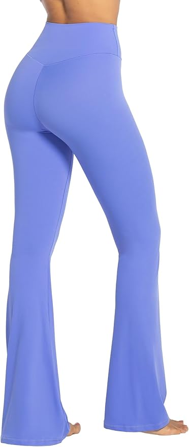 Sunzel Flare Leggings, Crossover Yoga Pants with Tummy Control, High-Waisted and Wide Leg