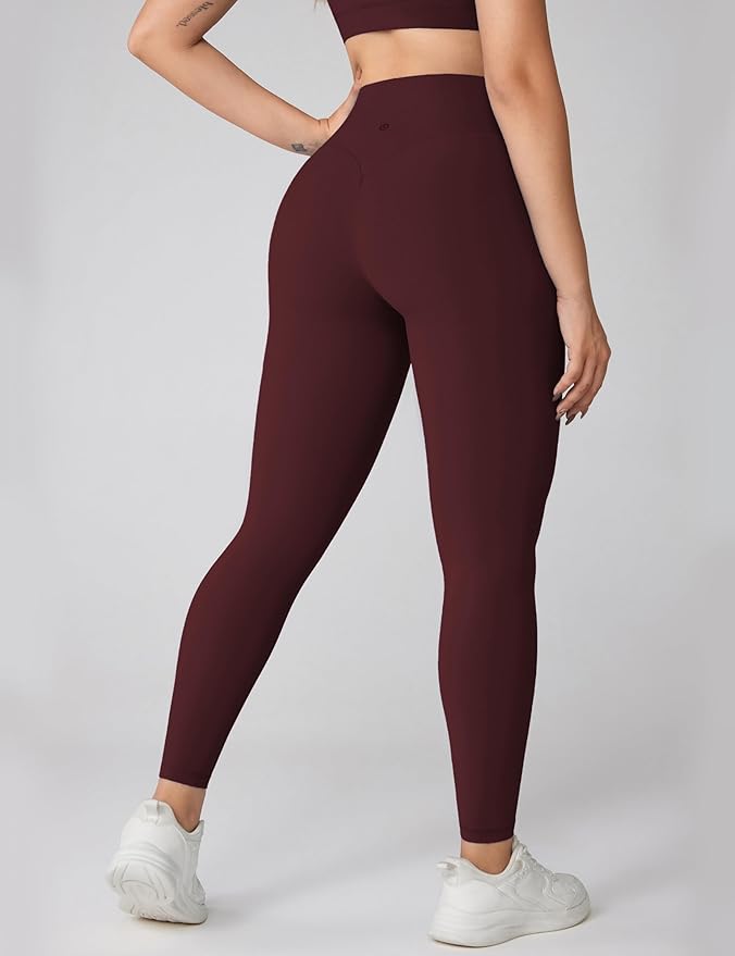 UNISSU Hugcurve No Front Seam High Waisted Workout Leggings for Women Buttery Soft Yoga Pants Gym Athletic Tights - 25''