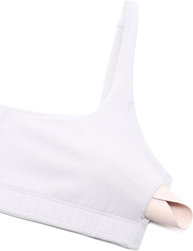 CRZ YOGA Butterluxe Square Neck Spaghetti Strap Sports Bras for Women - Low Coverage Yoga Wireless Padded Cami Crop Top