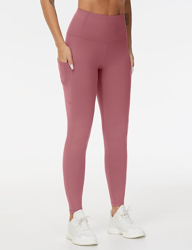 Dragon Fit High Waist Yoga Leggings with 3 Pockets,Tummy Control Workout Running 4 Way Stretch Yoga Pants