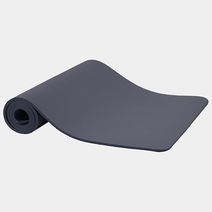 Fitvids Yoga Mat, 1/2-Inch Extra Thick High Density Exercise Mat, Anti-Tear Exercise Yoga Mat with Carrying Strap, Suitable for Various Yoga Exercises