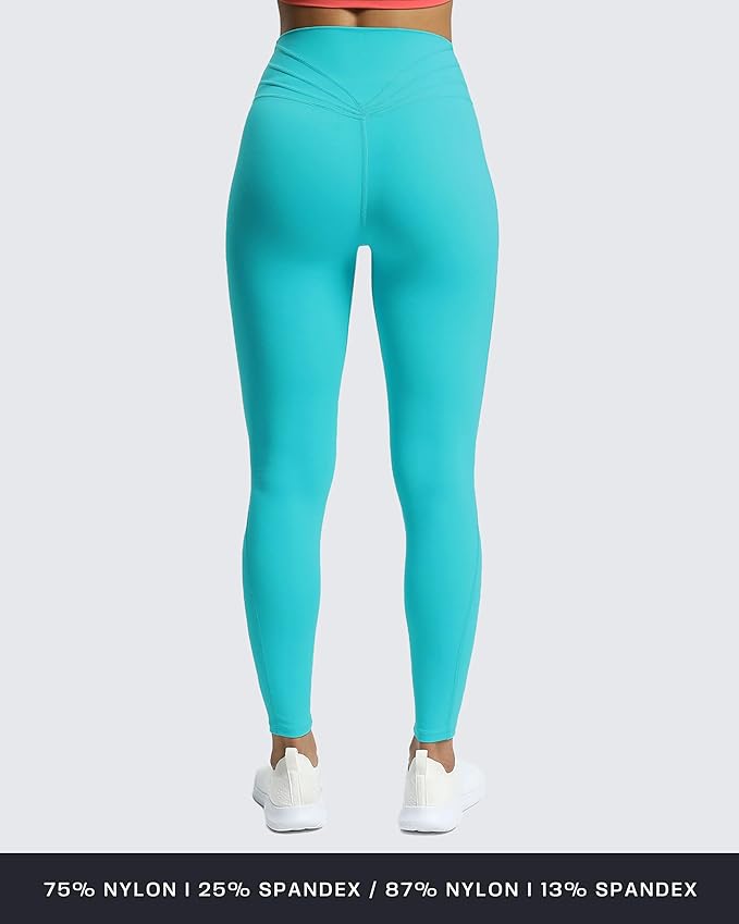 Aoxjox High Waisted Workout Leggings for Women Trinity Yoga Pants 26.5"