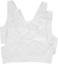 Hanes Women's Pack, Cotton Scoopneck Bralette, Low-Impact Sports Bra, 3-Pack