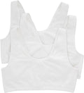 Hanes Women's Pack, Cotton Scoopneck Bralette, Low-Impact Sports Bra, 3-Pack