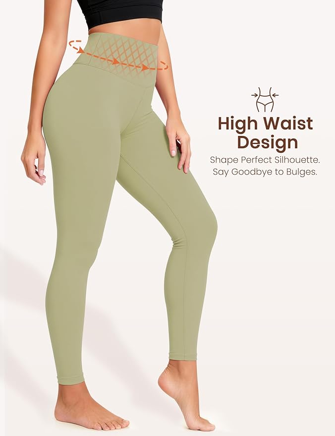 Laite Hebe Leggings for Women - High Waisted Full Length Buttery Soft Yoga Pants for Workout Athletic Daily