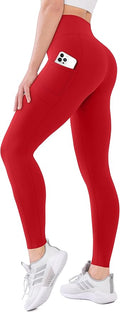High Waisted Leggings with Pockets for Women Buttery Soft Full Length Capri Workout Yoga Pants