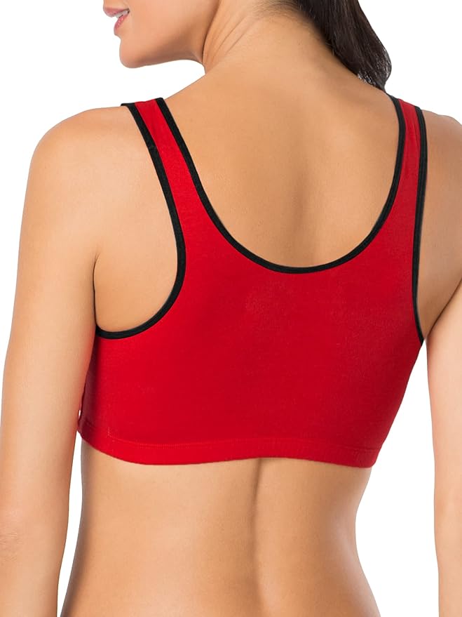 Fruit of the Loom Women's Built Up Tank Style Sports Bra Value Pack