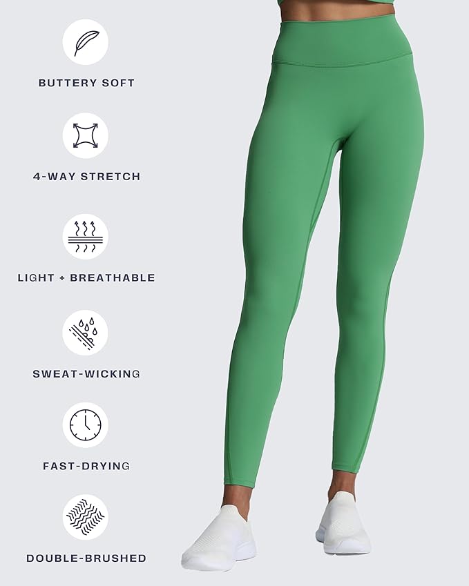 Aoxjox High Waisted Workout Leggings for Women Trinity Yoga Pants 26.5"