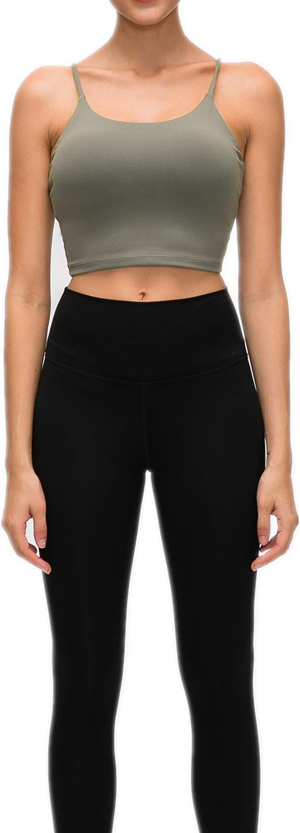 Lemedy Women Padded Sports Bra Fitness Workout Running Shirts Yoga Tank Top