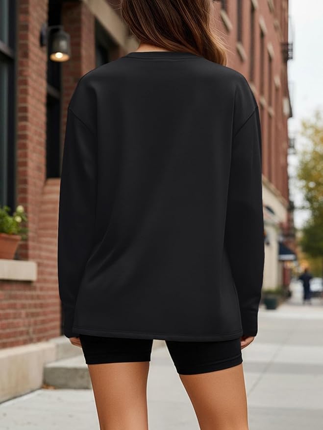 Trendy Queen Womens Spring Tops Oversized Long Sleeve T Shirts 2026 Basic Tee Fall Casual Workout Y2K Clothes