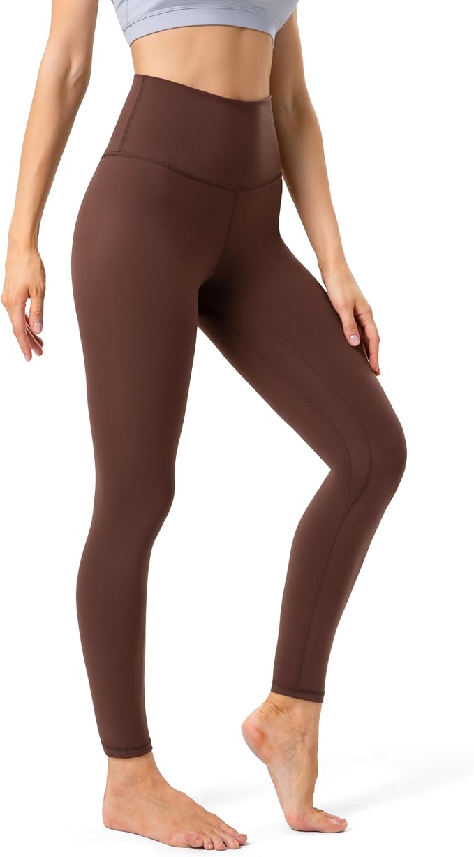 YUNOGA Women's Ultra Soft High Waisted Seamless Leggings Tummy Control Yoga Pants