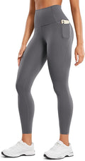 CRZ YOGA Butterluxe Workout Leggings Pockets 25'' - High Waisted Gym Womens Yoga Pants Buttery Soft