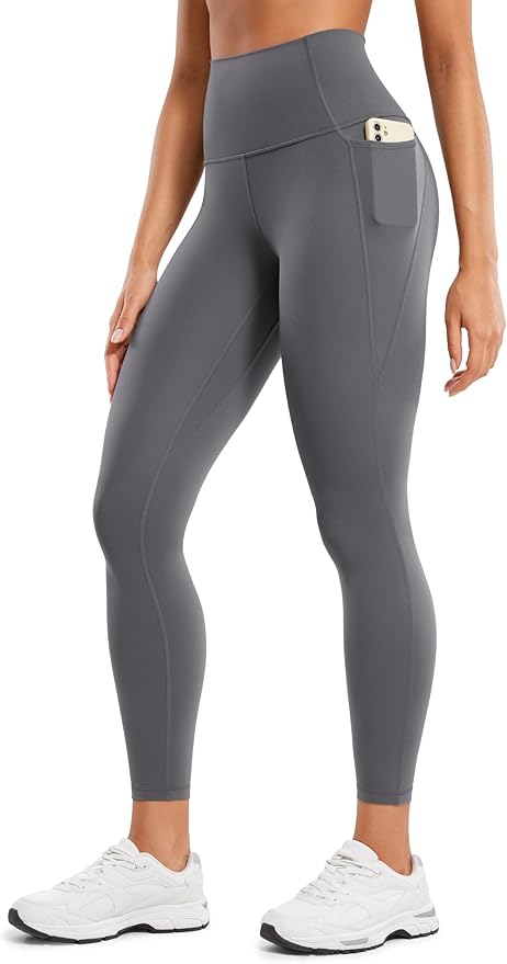 CRZ YOGA Butterluxe Workout Leggings Pockets 25'' - High Waisted Gym Womens Yoga Pants Buttery Soft