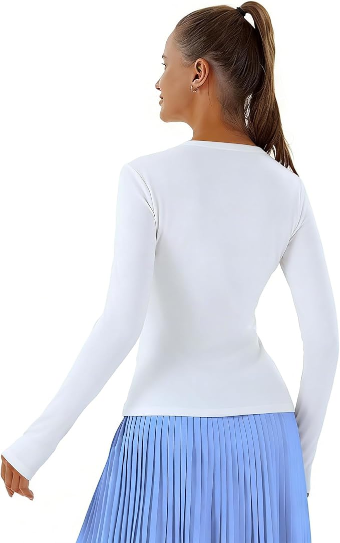 Women Jacket Full Zip UP Workout Athletic Cropped Jacket wIth Thumb Holes Running Yoga Sportswear