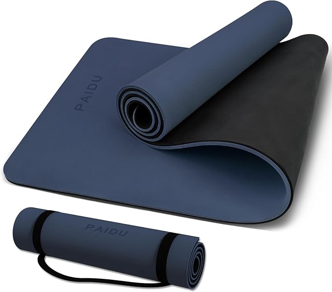 Yoga Mat Non Slip Anti-tear,extra thick-2/5 inch（10MM）High Resiliency Professional POE Yoga Mats for Women Men Kids,72"x24"inch,Workout, Yoga, Pilates and Floor Exercise, with Carrier Strap