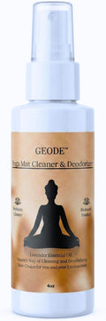 Geode Yoga Mat Cleaner and Deodorizer Spray - Sweet Lavender Essential Oils, Easy to use-Non-Toxic, Ideal for Exercise Mats, Pilates Reformer, all Yoga Mats - Safe & Natural ingredients. (4oz-Travel)