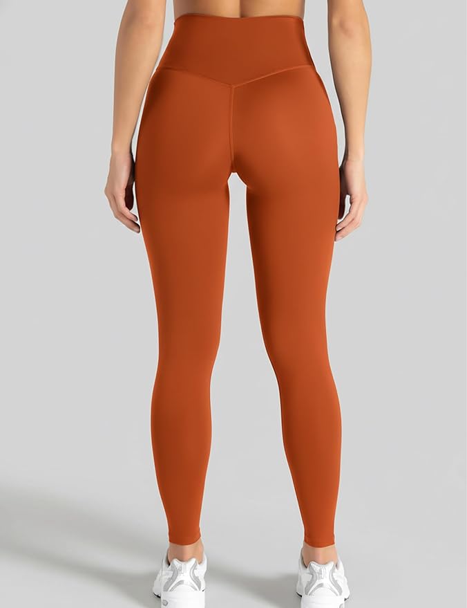Unthewe Naked-Feel No Front Seam Leggings for Women - High Waisted Buttery Soft Workout Yoga Pants 25"