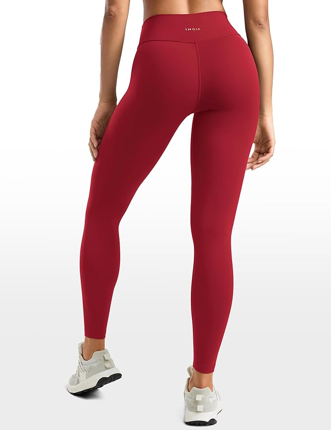 INGIA Womens High Waisted No Front Seam Lounge Yoga Legging 25" Workout Tummy Control Gym Yoga Pants