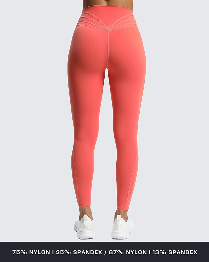 Aoxjox High Waisted Workout Leggings for Women Trinity Yoga Pants 26.5"