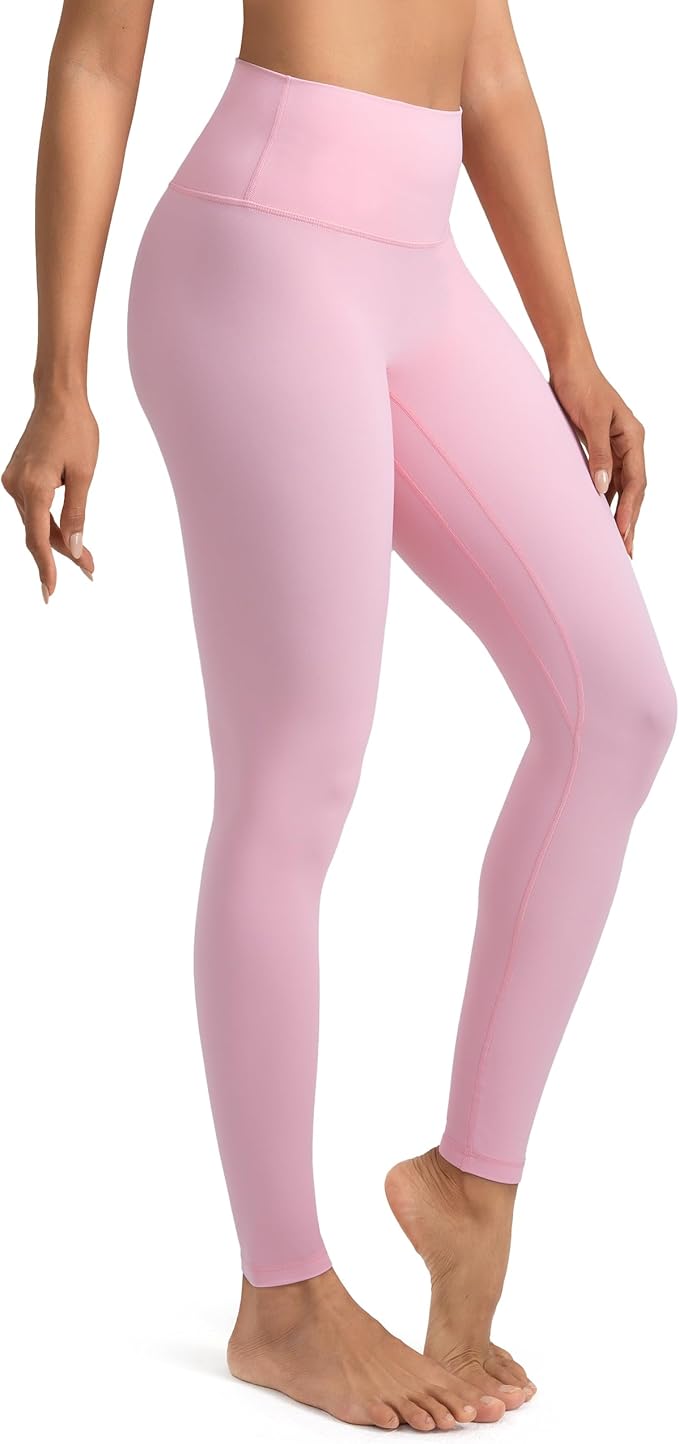 Colorfulkoala Dreamlux No Front Seam Leggings for Women 25"/28" Inseam, High Waisted Buttery Soft Yoga Pants