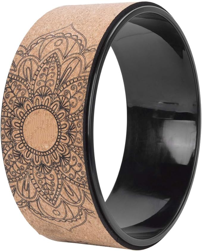 High Density PU Rubber Yoga Wheel for Stretching and Flexibility to Help Back Aches and Tension, Tear, Flexible Roller Designed, Extend Premium Back Roller