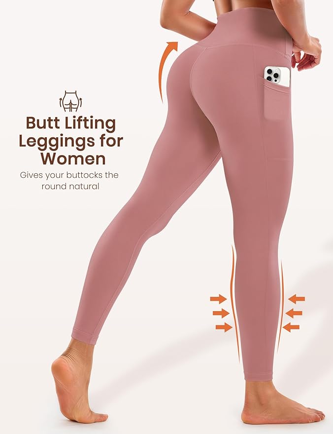 Laite Hebe Leggings for Women - High Waisted Full Length Buttery Soft Yoga Pants for Workout Athletic Daily