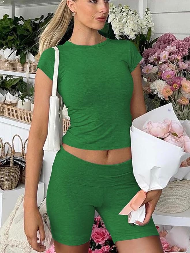 Nimsruc Two Piece Lounge Sets For Women short sets