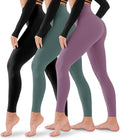 3 Pack Leggings for Women-No See-Through High Waisted Tummy Control Yoga Pants Workout Running Legging