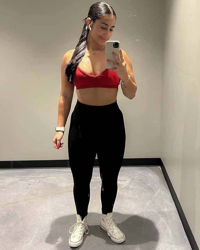 AUROLA Mercury Workout Sports Bras Women Athletic Removable Padded Backless Strapy Minimal Crop Top