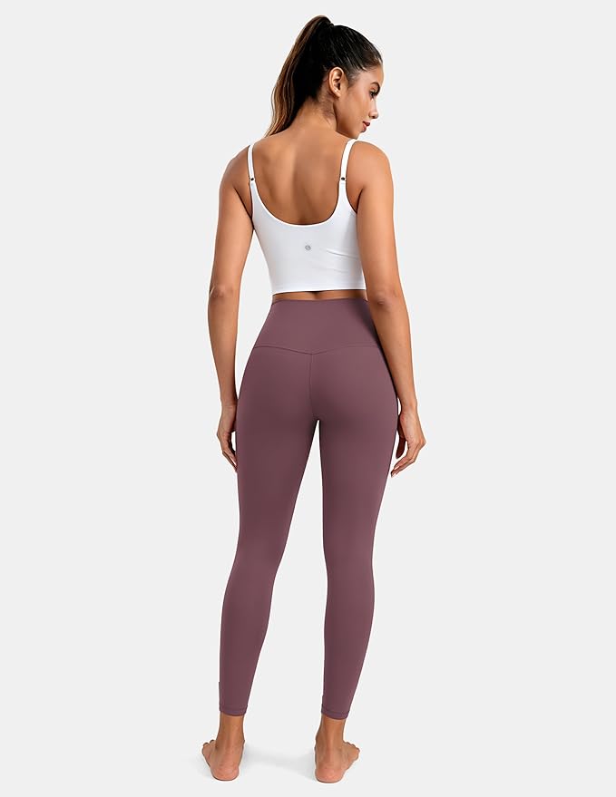 Colorfulkoala Women's High Waisted Tummy Control Workout Leggings 7/8 Length Ultra Soft Yoga Pants 25"