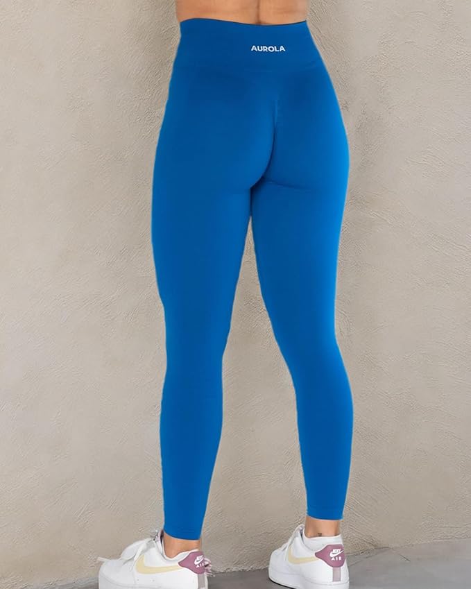 AUROLA Workout Leggings for Women Seamless Scrunch Tights Tummy Control Gym Fitness Girl Sport Active Yoga Pants