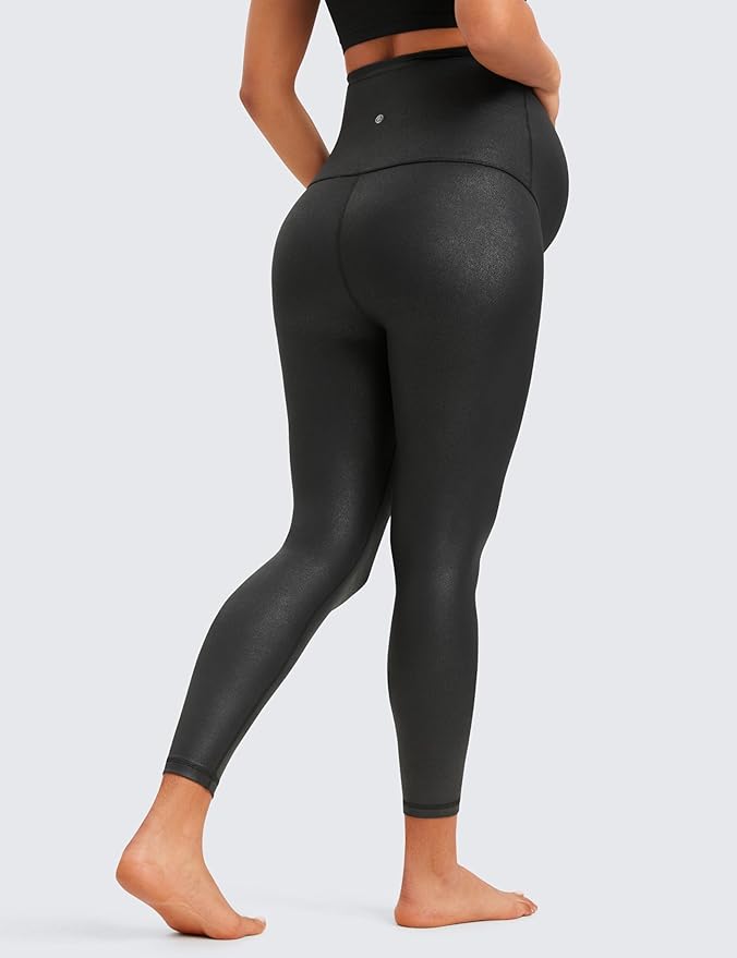 CRZ YOGA Butterluxe Maternity Leggings 25" - Over The Belly Buttery Soft Workout Activewear Yoga Womens Pregnancy Pants