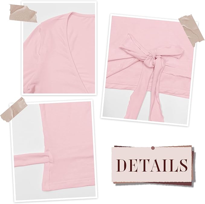 Women Pilates Wrap Top Ballet Tie Workout Shirt Long Sleeve Cross Sexy Deep V Neck Yoga Coquette Blouses Y2k Active Gym