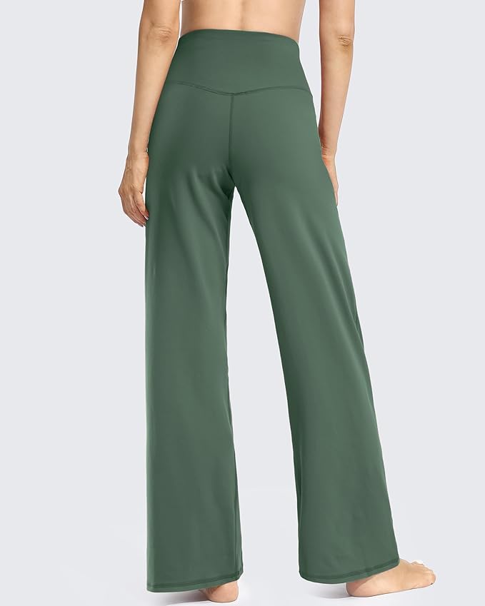 Promover Wide Leg Pants Woman Yoga Pants with Pockets Stretch Loose Casual Lounge Sweatpants Petite/Regular/Tall