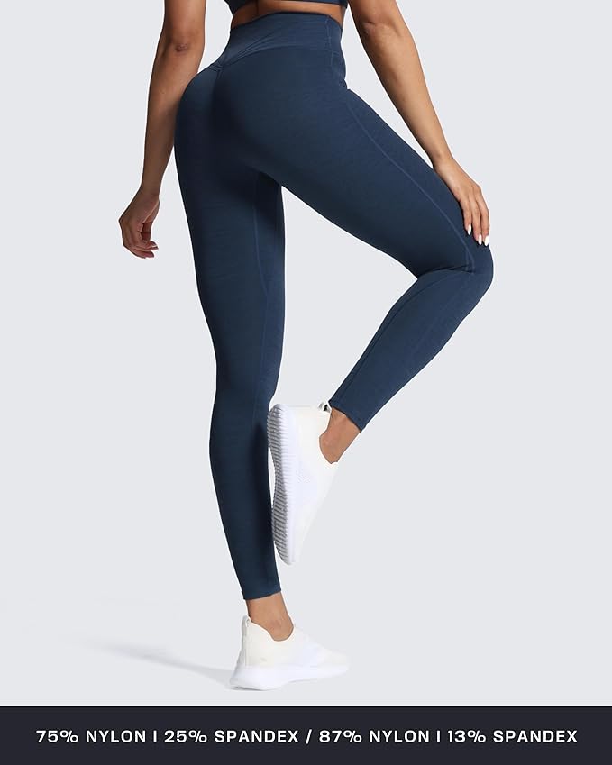 Aoxjox High Waisted Workout Leggings for Women Trinity Yoga Pants 26.5"