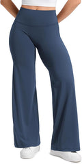 CRZ YOGA Softretch No Front Seam Wide Leg Pants 28''/ 30''/ 32" for Women - High Waist Yoga Lounge Buttery Soft Comfy Casual
