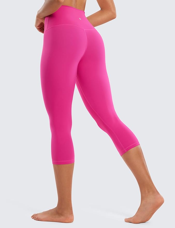 CRZ YOGA Butterluxe Yoga Capris Leggings 19'' - High Waisted Workout Buttery Soft Athletic Lounge Womens Crop Pants