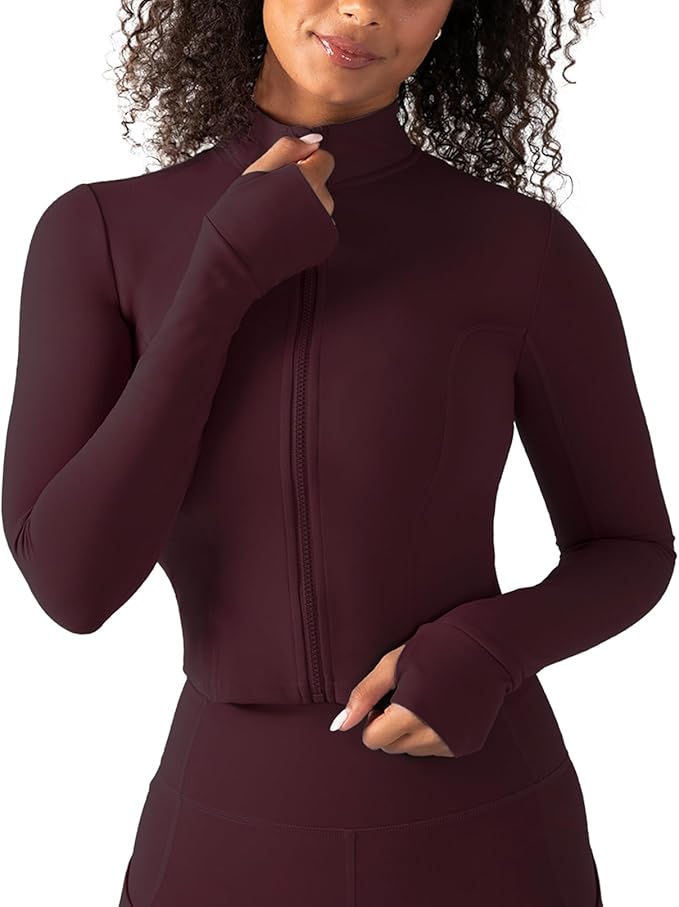 YITTY Active Women's Ultraluxe Full Zip Jacket, Athleisure, 4-Way-Stretch, Thumbholes