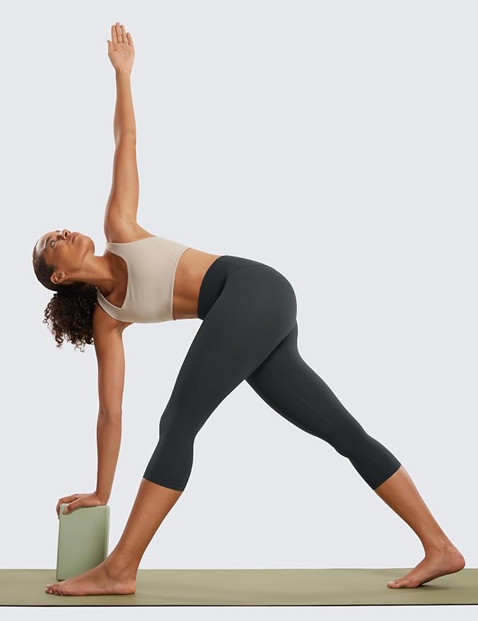 CRZ YOGA Butterluxe Yoga Capris Leggings 19'' - High Waisted Workout Buttery Soft Athletic Lounge Womens Crop Pants