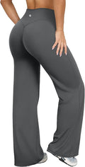 OQQ Yoga Pants Women High Waist Stretch Casual Soft Straight Leg Bottoms