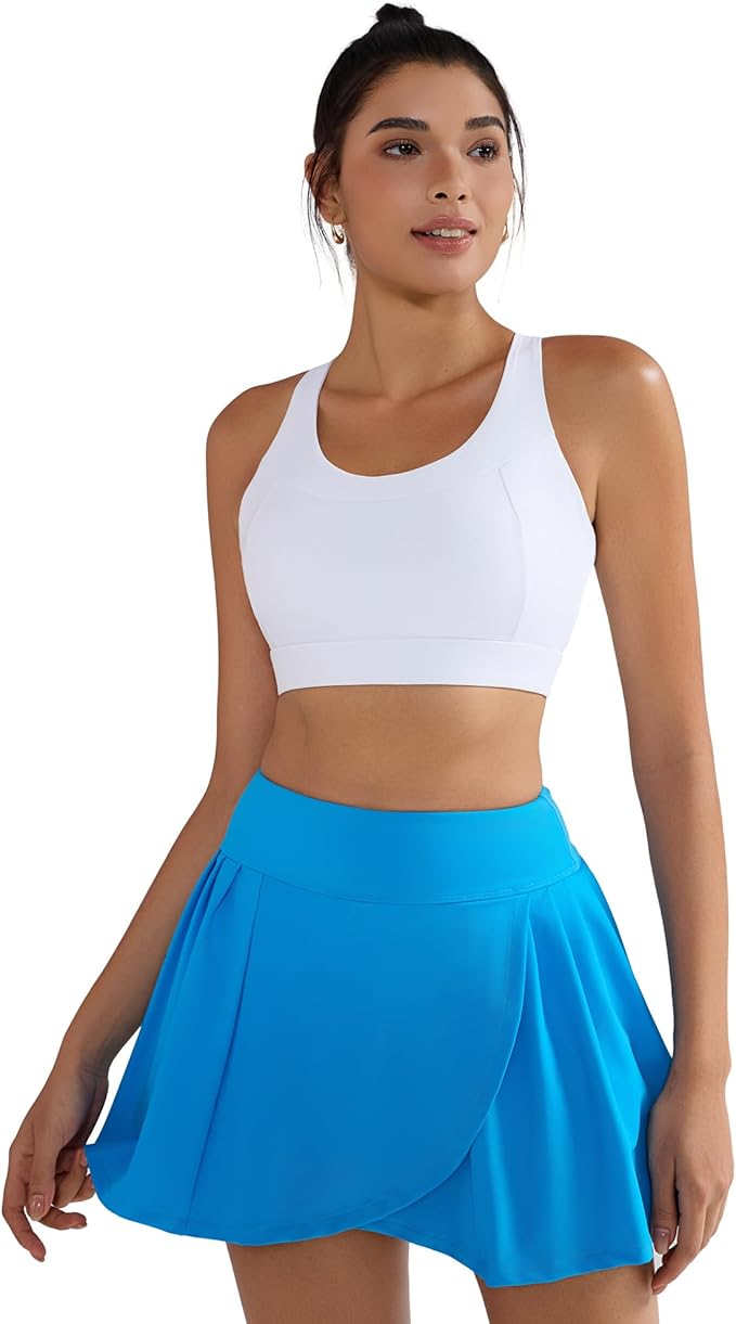 RUNNING GIRL Sports Bra for Women,Adjustable Straps Supportive High Impact Sports Bras for Women with Sewn in Pads
