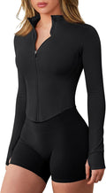 GYM RAINBOW Workout Jackets for Woman Lightweight Athletic Full Zip Running Jacket BBL Cropped Jackets Slim With Thumb Holes
