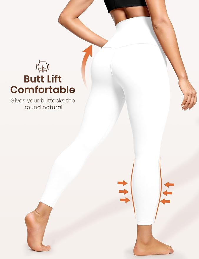 Laite Hebe Leggings for Women - High Waisted Full Length Buttery Soft Yoga Pants for Workout Athletic Daily