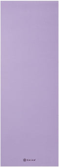 Gaiam Yoga Mat - Premium 5mm Solid Thick Non Slip Exercise & Fitness Mat for All Types of Yoga, Pilates & Floor Workouts (68" x 24" x 5mm)