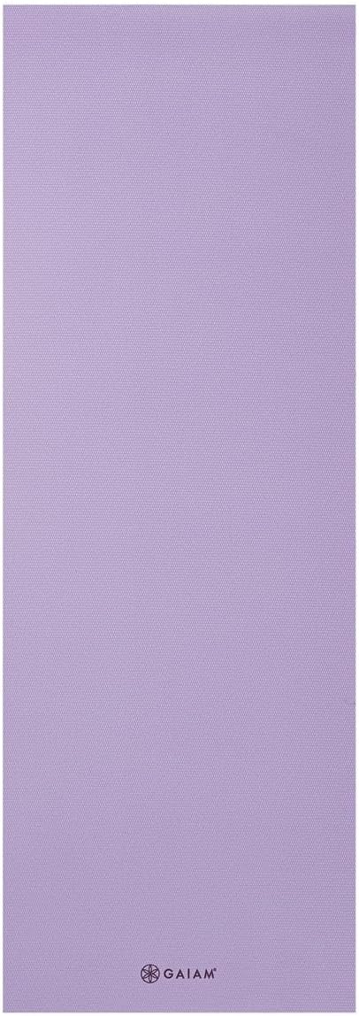 Gaiam Yoga Mat - Premium 5mm Solid Thick Non Slip Exercise & Fitness Mat for All Types of Yoga, Pilates & Floor Workouts (68" x 24" x 5mm)