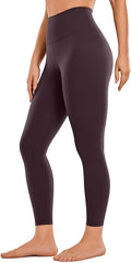 CRZ YOGA Brushed Naked Feeling Workout Leggings 25" - High Waisted Gym Compression Tummy Control Womens Yoga Pants