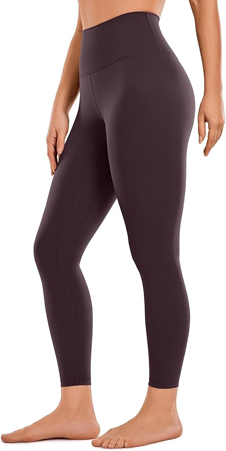 CRZ YOGA Brushed Naked Feeling Workout Leggings 25" - High Waisted Gym Compression Tummy Control Womens Yoga Pants